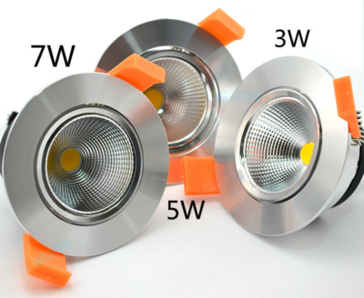 Foco DOWNLIGHT empotrable en techo 3w-5w-7w