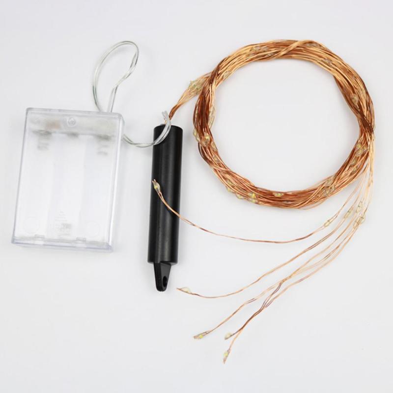 Tira de led decorativa con 100/200 leds intemperie, cableado flexible. - Imagen 5