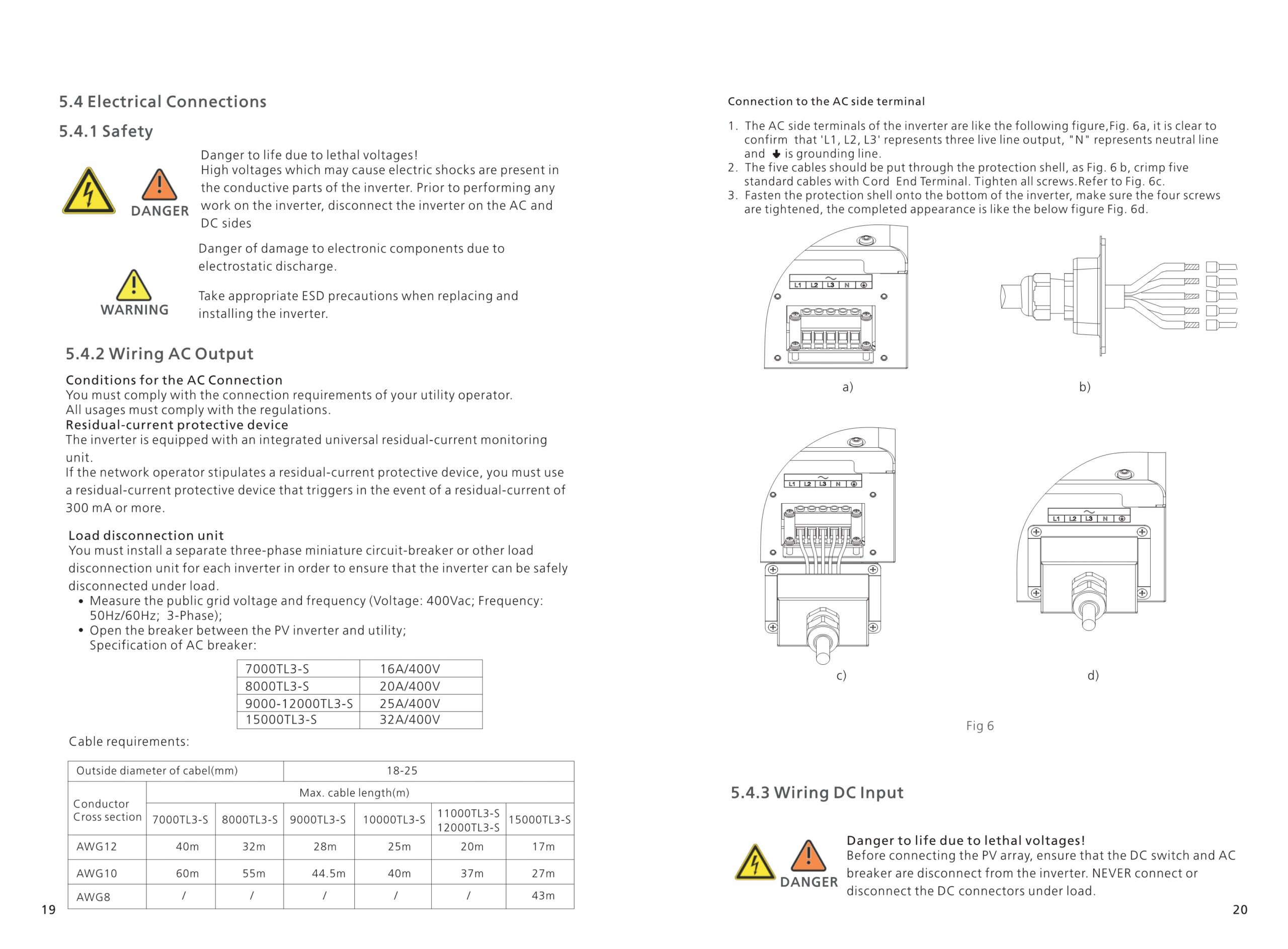Inversor para energía solar conexión a red 12Kw 13Kw 15Kw trifásicos marca GROWATT - Imagen 8