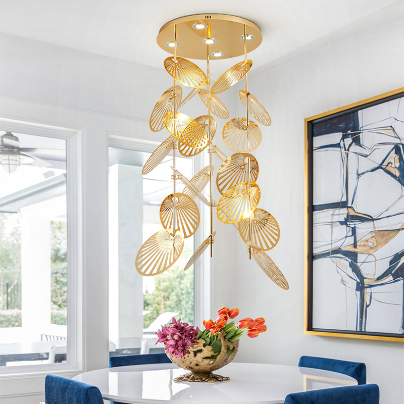 Lámpara colgante larga especial huecos escaleras techos altos - Imagen 4