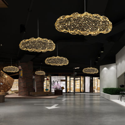 Original nube colgante estrellada carácter único y espectacular + 100 leds