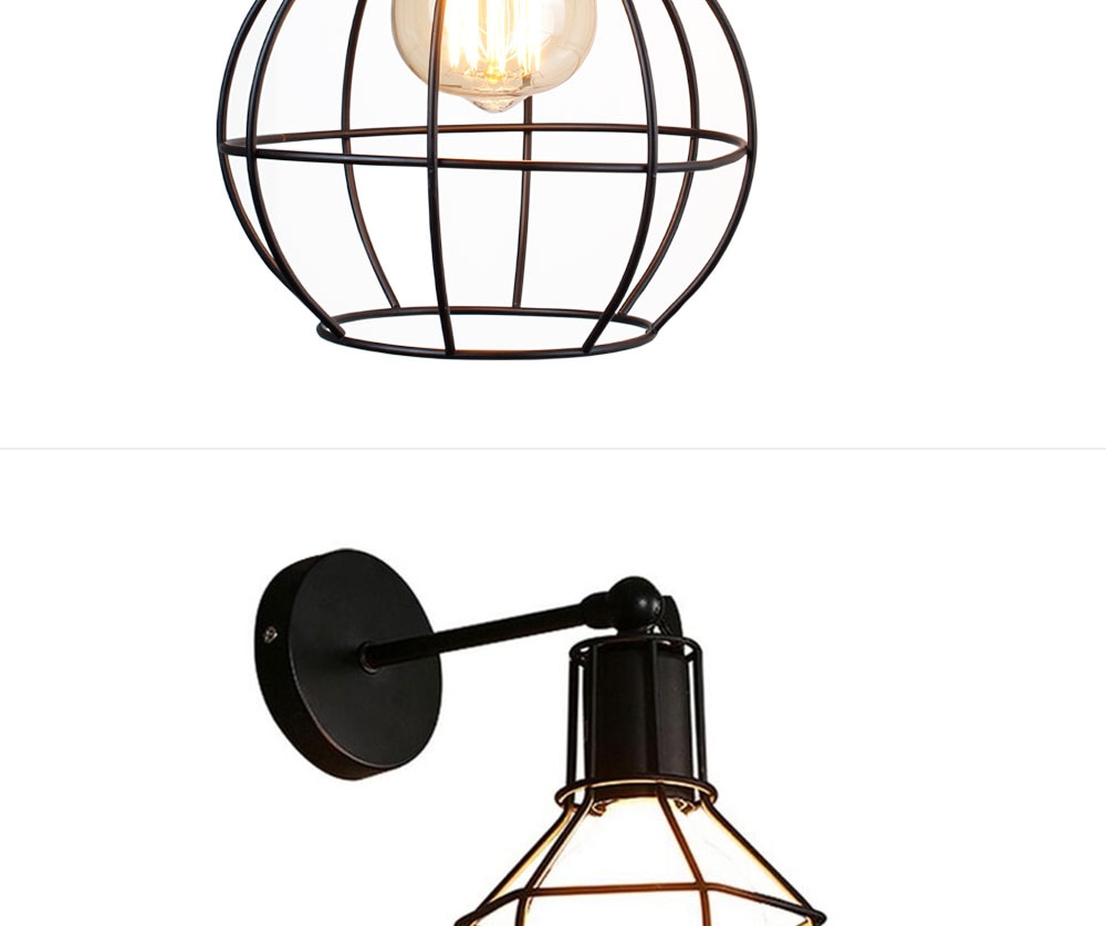 Apliques de pared estilo vingate, admiten bombillas E27desde 2W hasta 15W - Imagen 18