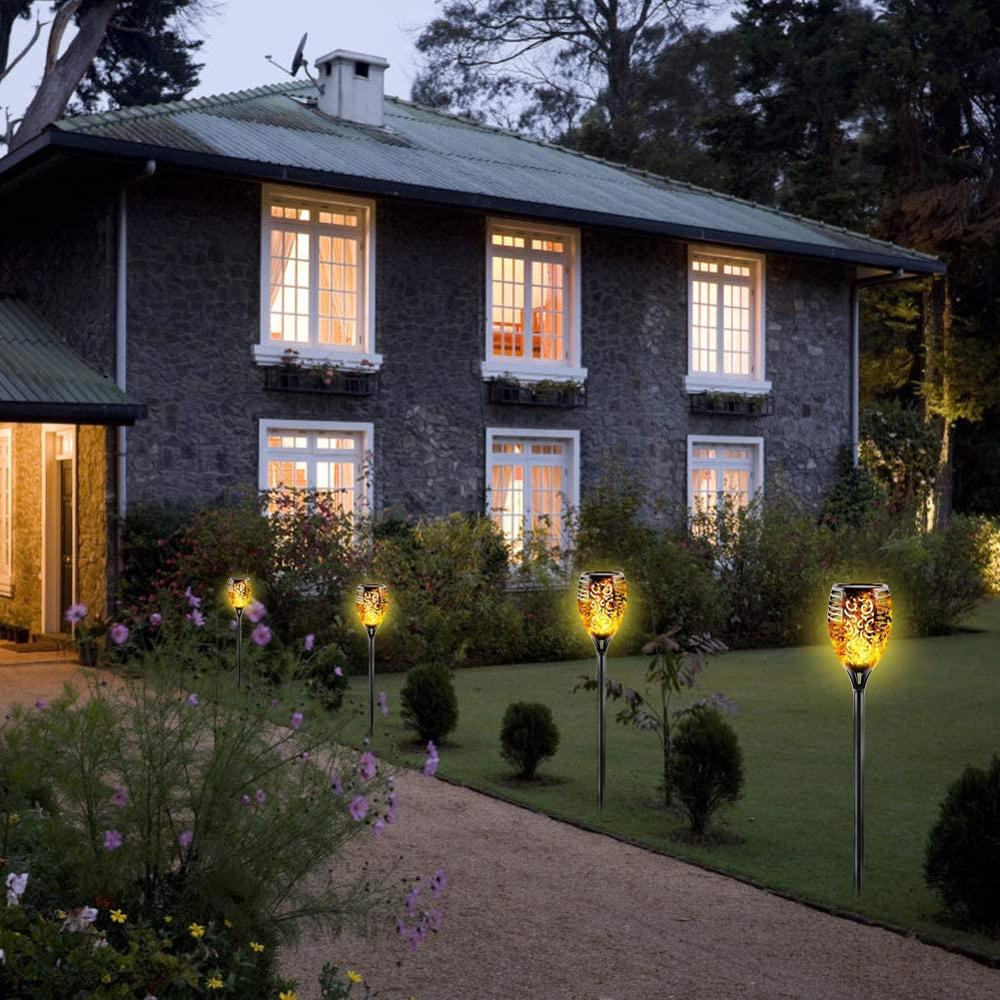 Antorchas iluminacion exterior energía solar - Imagen 3