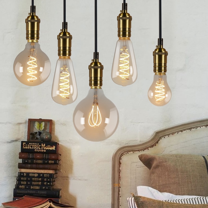 Bombilla LED retro estilo edison E27, lámpara iluminación decoración - Imagen 6
