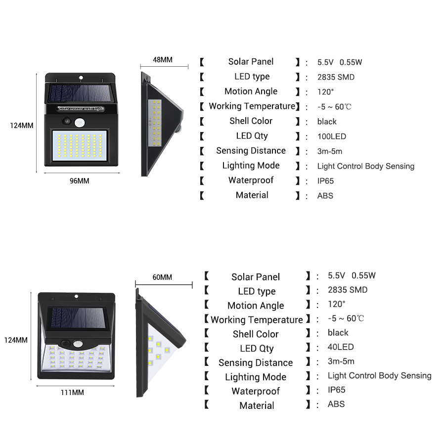 Proyector LED con energía solar y sensor de movimientos, varios tamaños y potencias - Imagen 6
