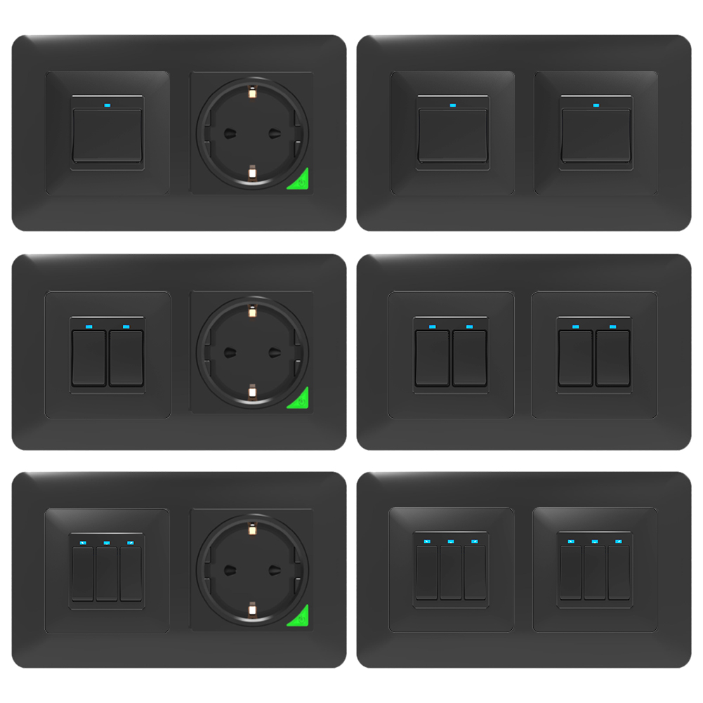 Mecanismos elétricos inteligentes, varios marcos, colores y modelos, control por voz Alexa y Google - Imagen 18