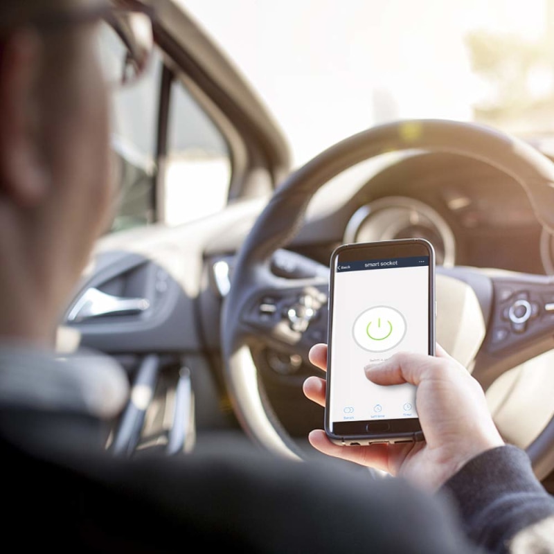 Casquillo portalámparas inteligente Wifi. Para bombillas E27, control por voz Google Home Alexa - Imagen 5