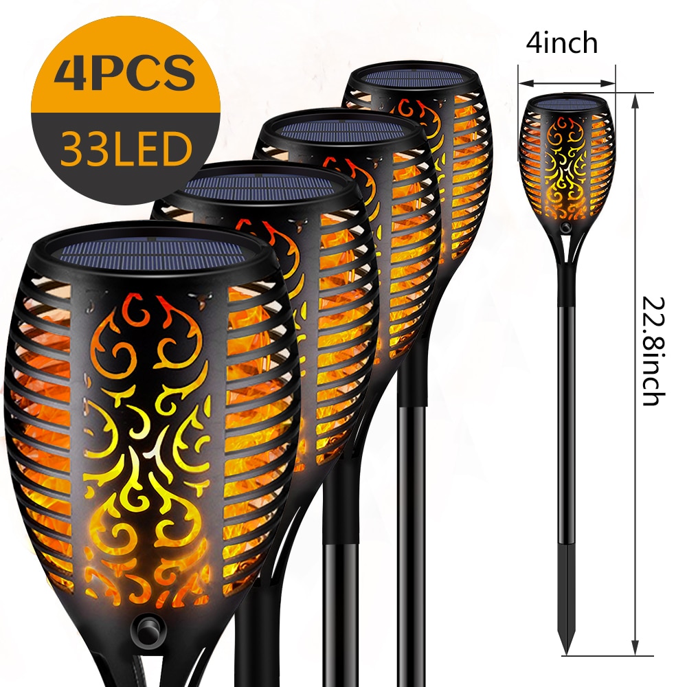 Antorchas iluminacion exterior energía solar - Imagen 12