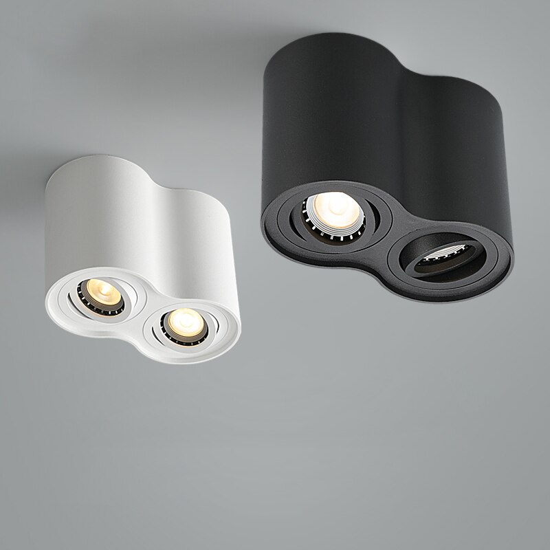 Foco doble LED para techos, instalado en superficie, potencias 10W y 14W, NO REGULABLE - Imagen 4