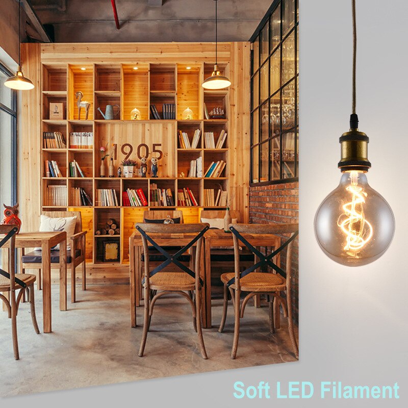 Bombilla LED retro estilo edison E27, lámpara iluminación decoración - Imagen 3