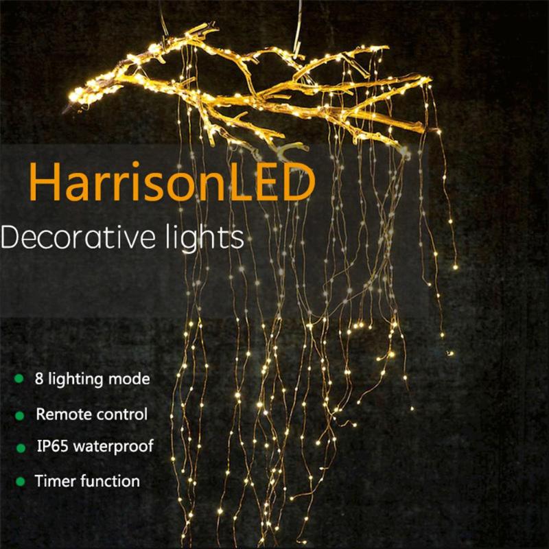 Tira de led decorativa con 100/200 leds intemperie, cableado flexible. - Imagen 2