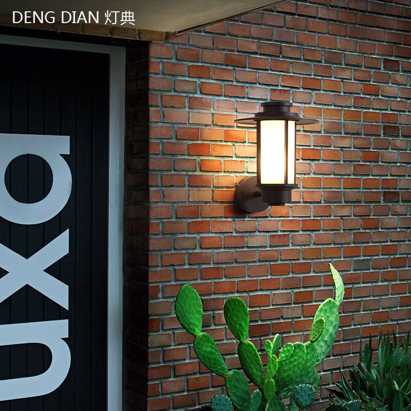 Aplique pared para exterior arquitectura moderna casquillo bombilla E27 - Imagen 2