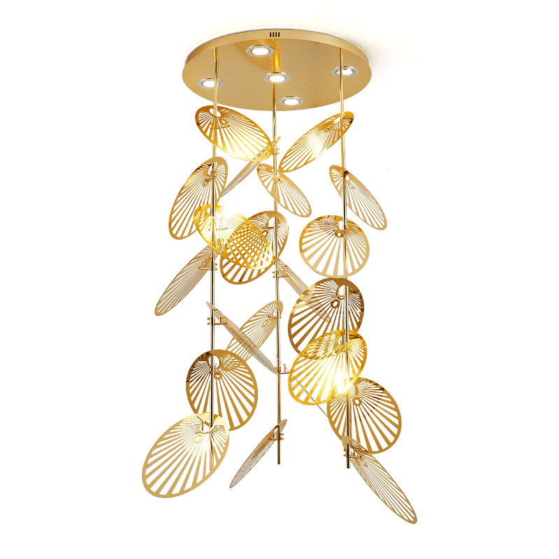 Lámpara colgante larga especial huecos escaleras techos altos - Imagen 2