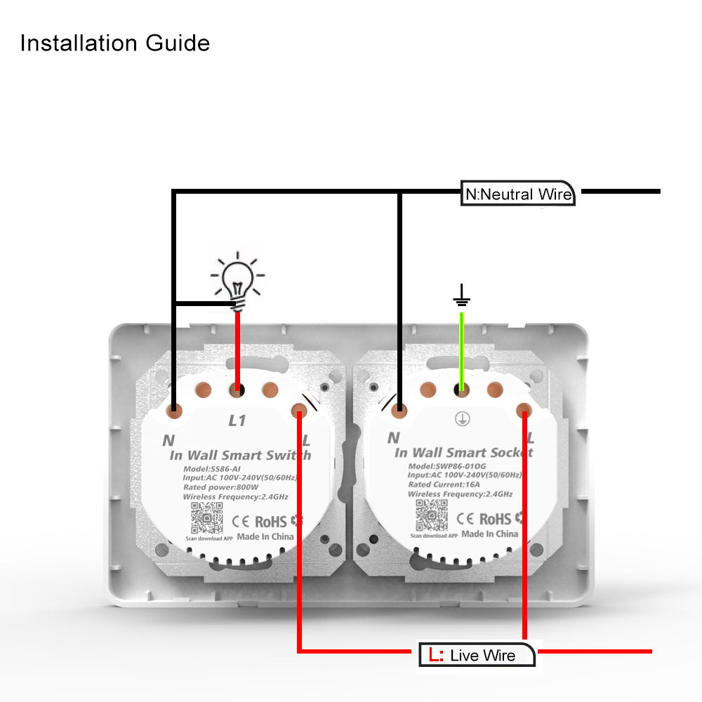 Mecanismos elétricos inteligentes, varios marcos, colores y modelos, control por voz Alexa y Google - Imagen 30