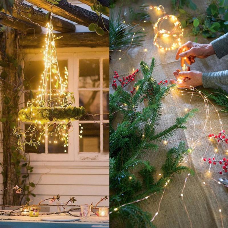 Tira de led decorativa con 100/200 leds intemperie, cableado flexible. - Imagen 13