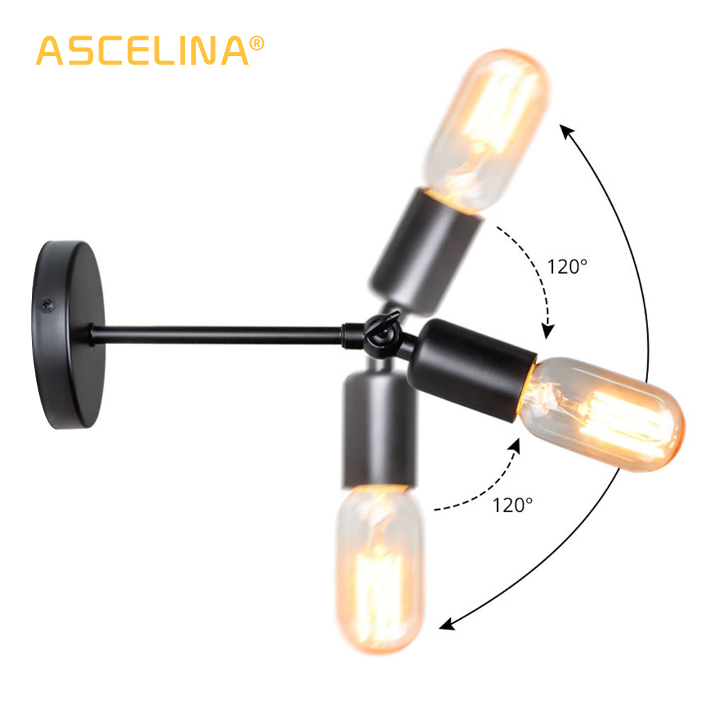 Apliques de pared estilo vingate, admiten bombillas E27desde 2W hasta 15W - Imagen 3