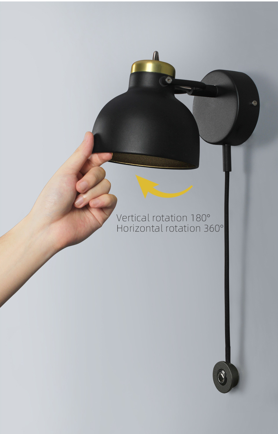 Lámpara cabecero cama lectura orientable, control de color luz y brillo variable. - Imagen 10