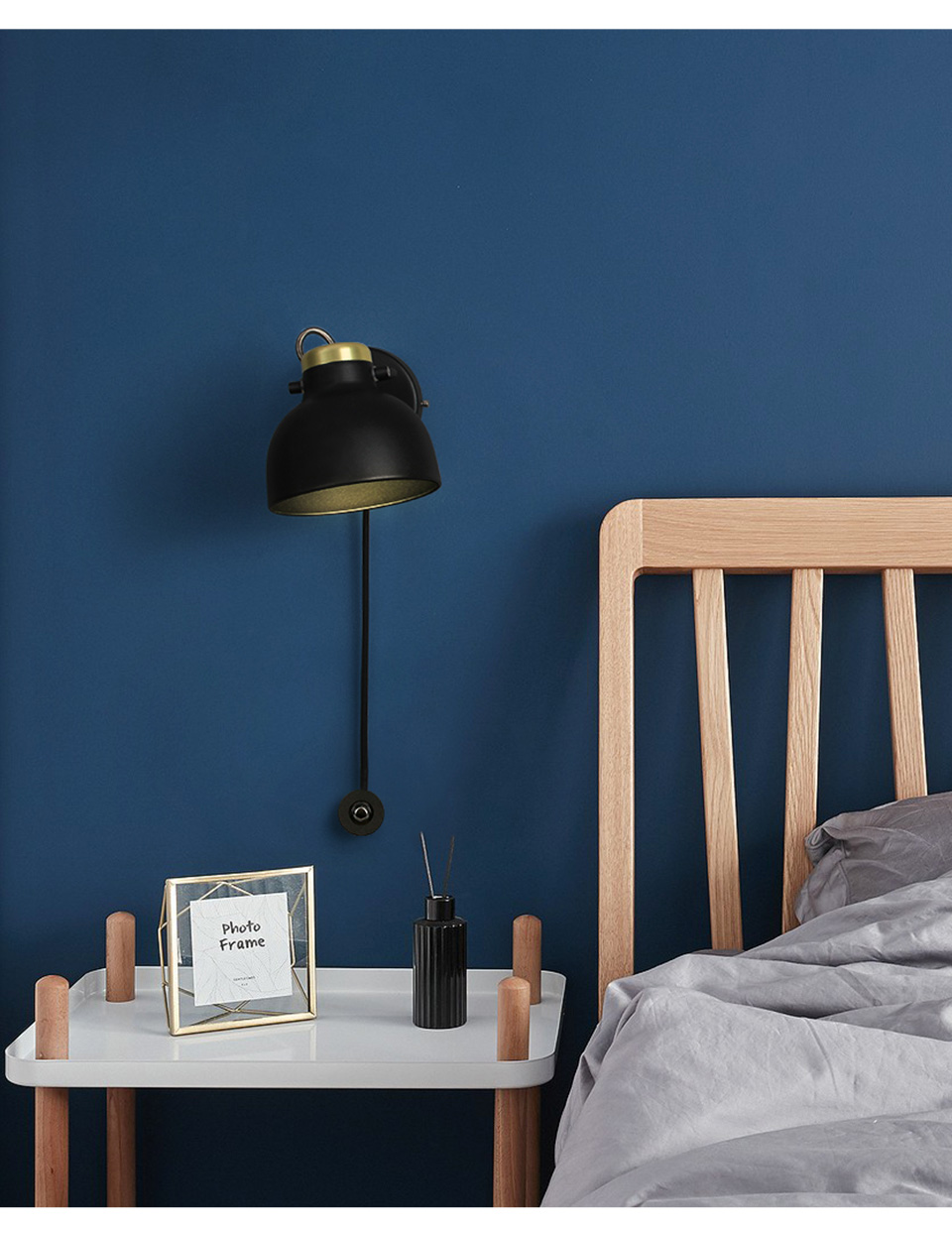 Lámpara cabecero cama lectura orientable, control de color luz y brillo variable. - Imagen 14