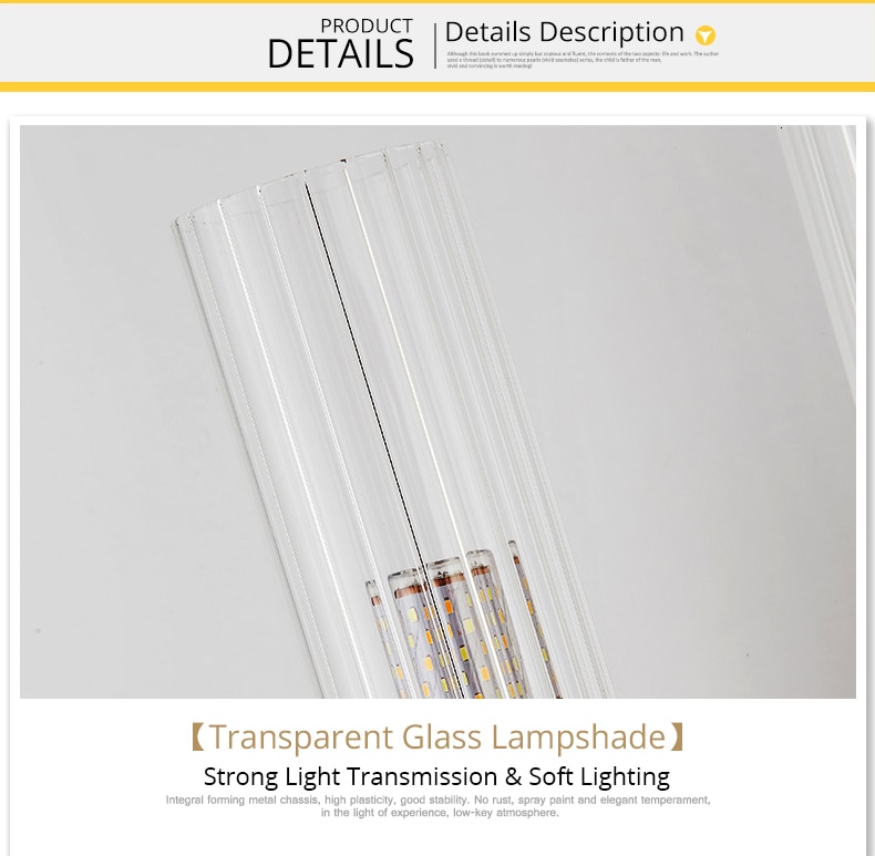 Aplique de pared con 1 o 2 brazos, incluida la bombilla LED. Diseño en cristal y latón dorado - Imagen 30