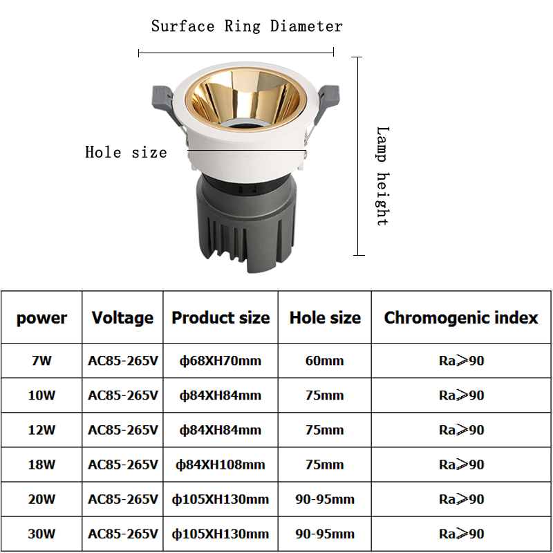 Foco DOWNLIGHT alta calidad para iluminación productos y escaparates - Regulable - Imagen 18