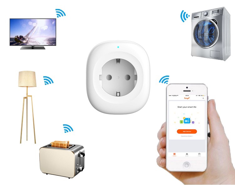 Enchufe WiFi inteligente con salida USB 5V, control por voz Alexa Google - Imagen 13