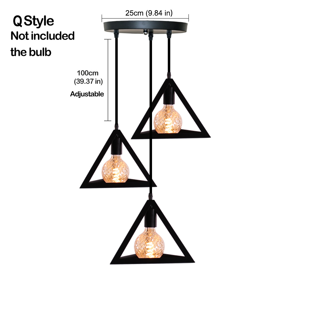Nórdica colgante luces vintage industrial lámpara arte del hierro Loft jaula colgante iluminación de techo cocina sala para E27 bombilla LED - Imagen 19