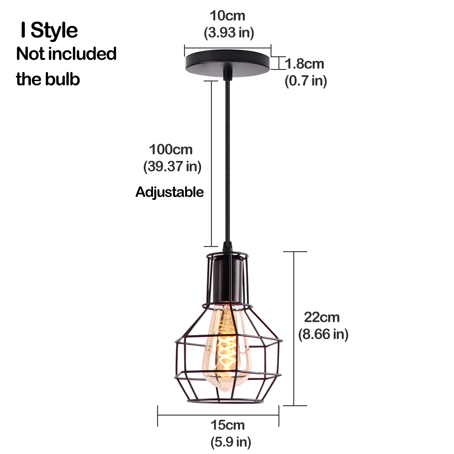 Nórdica colgante luces vintage industrial lámpara arte del hierro Loft jaula colgante iluminación de techo cocina sala para E27 bombilla LED - Imagen 22