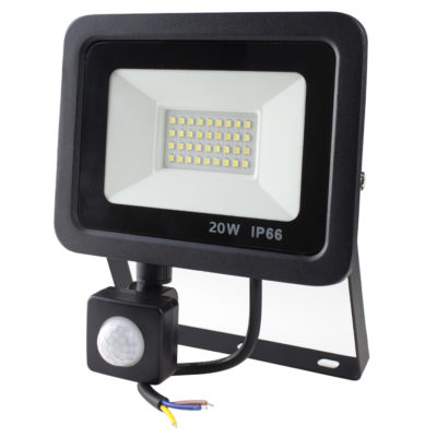 Proyector LED de exterior con sensor de movimiento, potencia 20W 30W 50W, intemperie