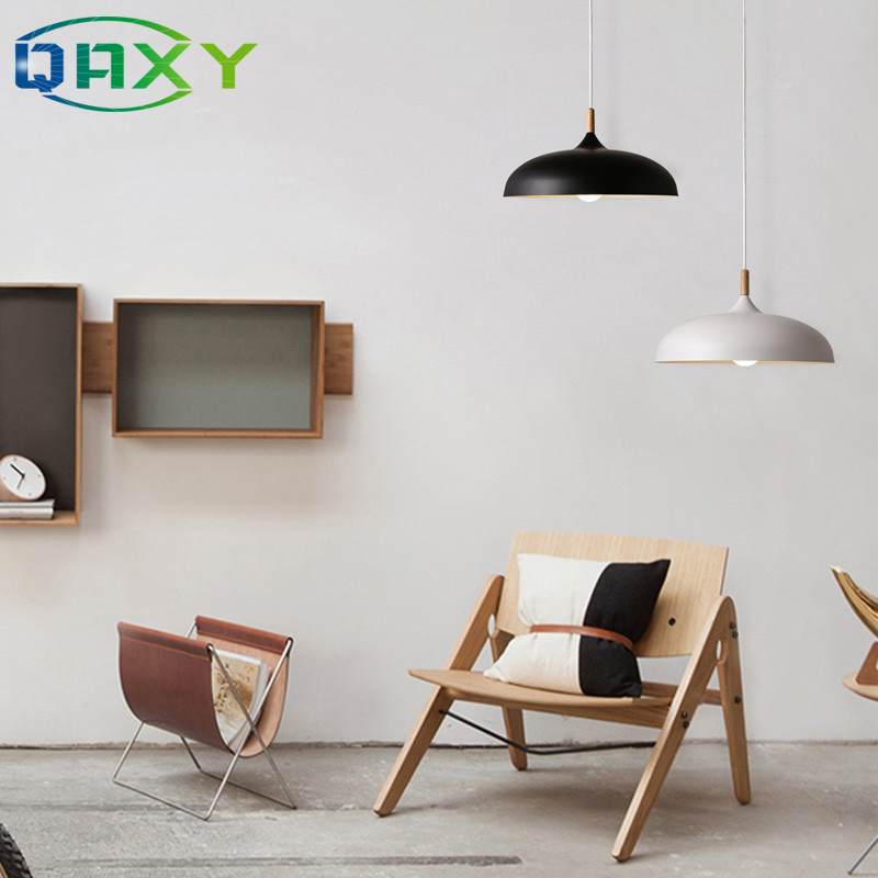 Incluye bombilla LED de 12w como regalo varios colores luz colgante de comedor negro amarillo azul E27 lámparas colgantes para dormitorio Hotel - Imagen 3