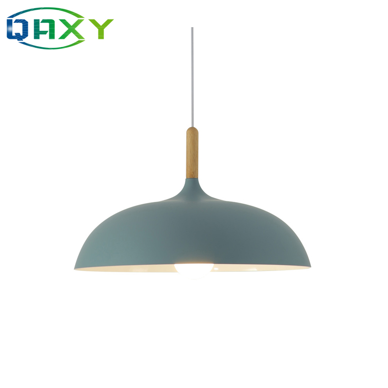 Incluye bombilla LED de 12w como regalo varios colores luz colgante de comedor negro amarillo azul E27 lámparas colgantes para dormitorio Hotel - Imagen 2