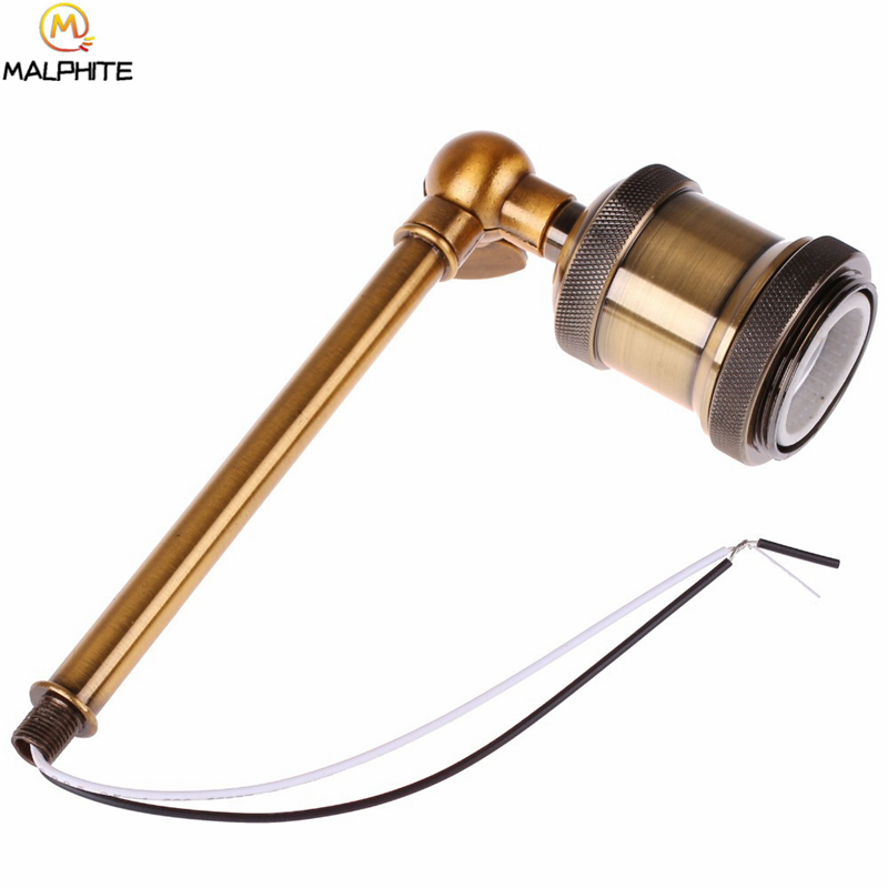 Aplique Retro americano lámparas Vintage para pared, luces para Loft, Bombilla E27, hierro chapado (B) - Imagen 9