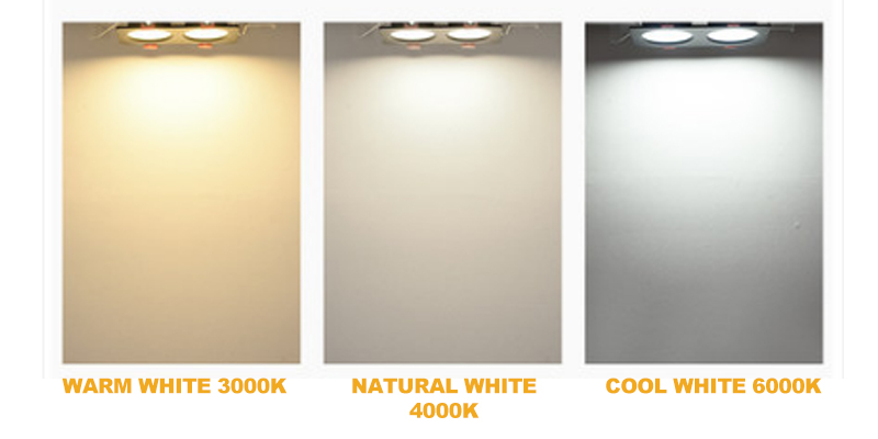 Foco LED empotrable en techo de 6w -14w - 18w - 24w doble cabezal bombilla regulable AC85-265V - Imagen 2