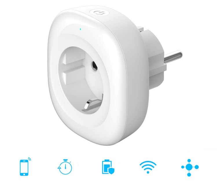 Enchufe WiFi inteligente con salida USB 5V, control por voz Alexa Google - Imagen 8