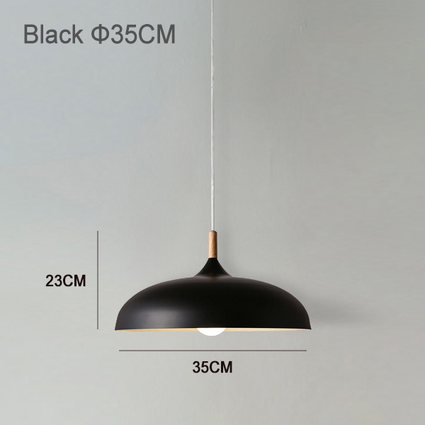 Incluye bombilla LED de 12w como regalo varios colores luz colgante de comedor negro amarillo azul E27 lámparas colgantes para dormitorio Hotel - Imagen 17