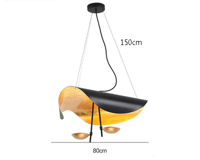 Lámpara de techo estilo ondulado reflejos dorados - Imagen 7