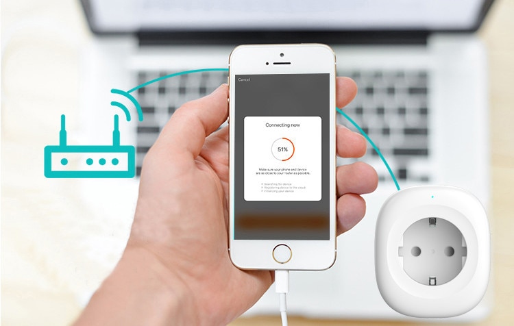 Enchufe WiFi inteligente con salida USB 5V, control por voz Alexa Google - Imagen 11