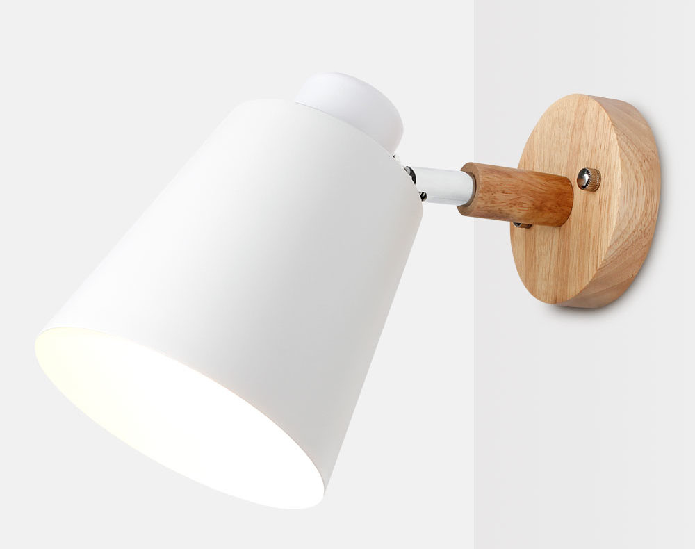Aplique pared de madera estilo nórdico