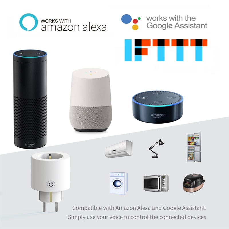 Enchufe inteligente Wifi compatible Amazon Alexa y Google - Imagen 2