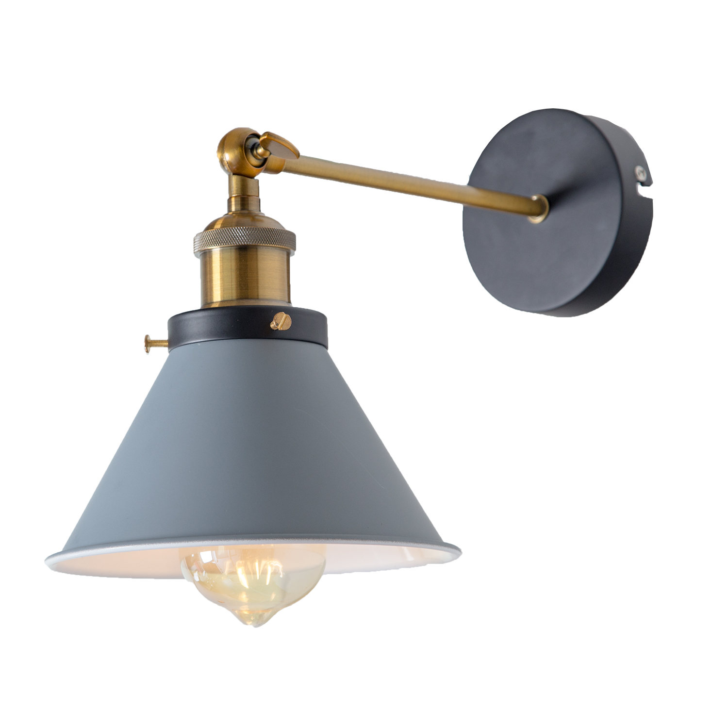 Aplique pared estilo industrial vintage, lámpara de lectura, lámpara cabecero cama mod 10074 - Imagen 21