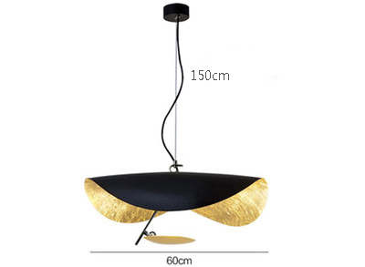 Lámpara de techo estilo ondulado reflejos dorados - Imagen 9