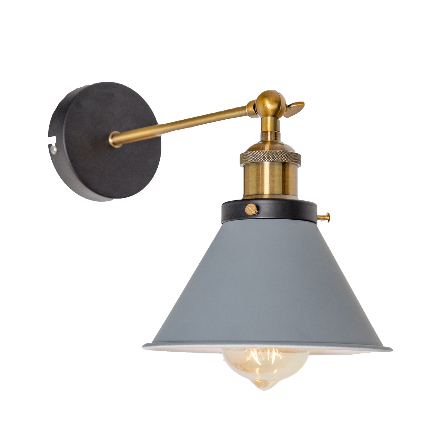 Aplique pared estilo industrial vintage, lámpara de lectura, lámpara cabecero cama mod 10074 - Imagen 22