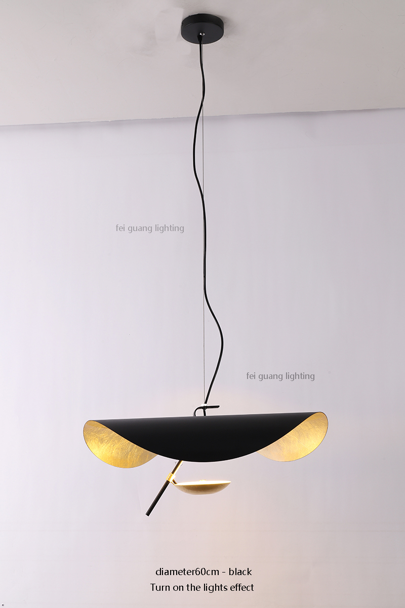 Lámpara de techo estilo ondulado reflejos dorados - Imagen 4