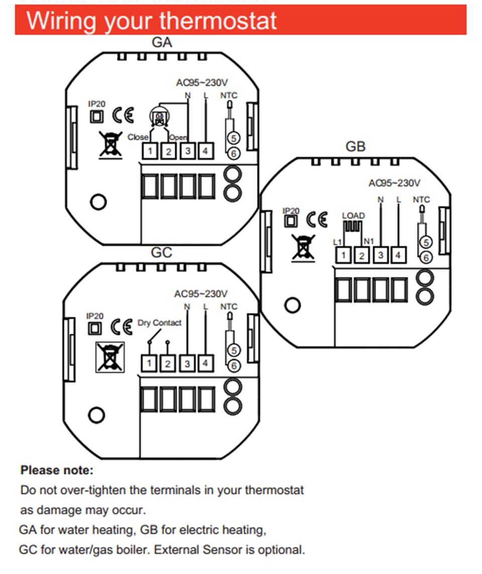 Termostato inteligente wifi para calefacción eléctrica o de agua, control voz Alexa Google Home -16A - Imagen 18