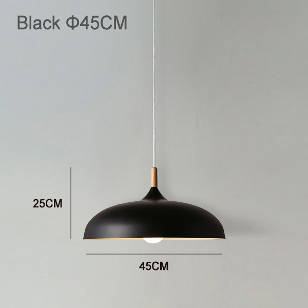 Incluye bombilla LED de 12w como regalo varios colores luz colgante de comedor negro amarillo azul E27 lámparas colgantes para dormitorio Hotel - Imagen 10