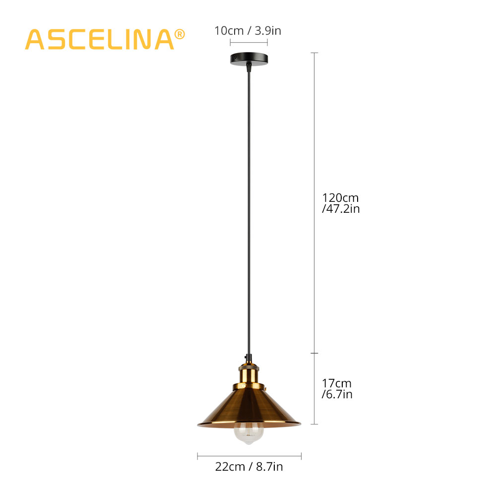 Lámpara colgante industrial lámpara colgante clásica lámpara colgante moderna lámparas de techo LED restaurante sala de estar Decoración - Imagen 3