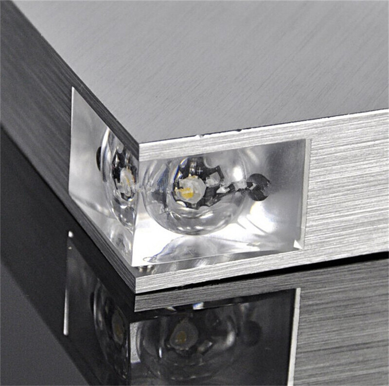 Proyector pared luz decorativa efectos luminosos cruzados, en pieza de aluminio potencia 3W - Imagen 18