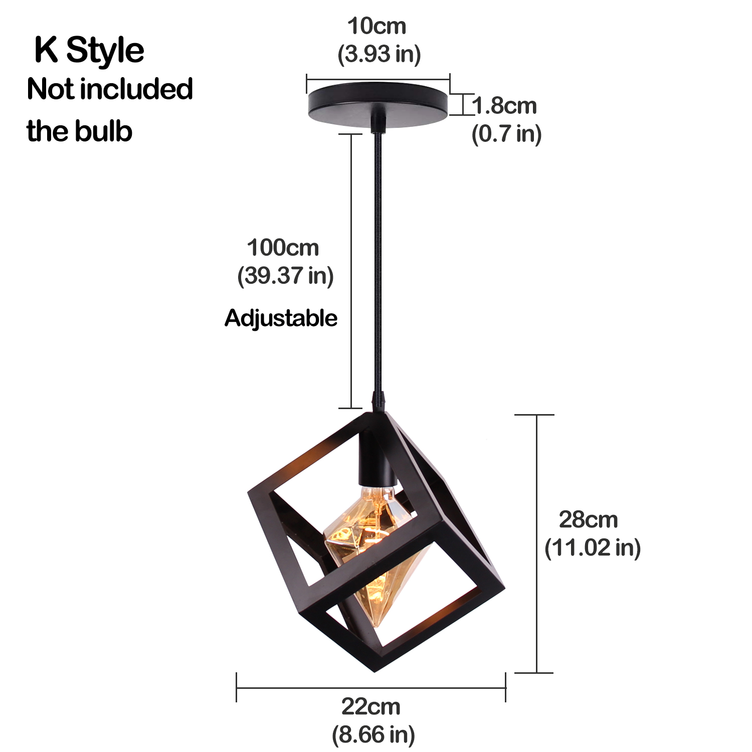 Nórdica colgante luces vintage industrial lámpara arte del hierro Loft jaula colgante iluminación de techo cocina sala para E27 bombilla LED - Imagen 8