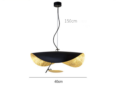 Lámpara de techo estilo ondulado reflejos dorados - Imagen 12