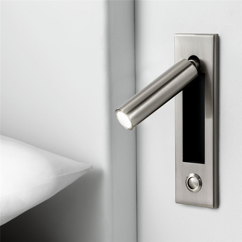 Lámpara cabecero de cama, led 2W lámpara de lectura, Luz cabecero cama - Imagen 10