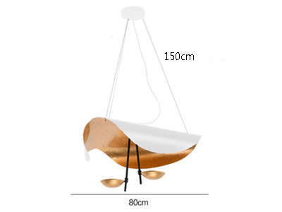 Lámpara de techo estilo ondulado reflejos dorados - Imagen 11